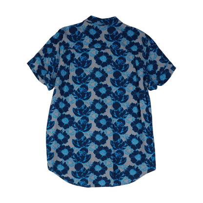 Blue Floral Button Down