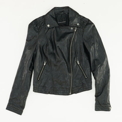 Black Faux Leather Jacket