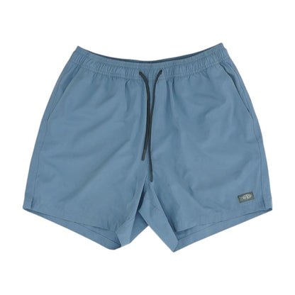 Blue Solid Swim Shorts