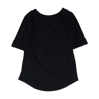 Black V Neck Knit Top