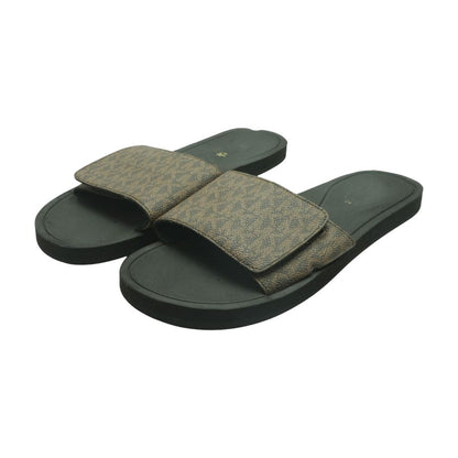 Brown Casual Slide Sandals