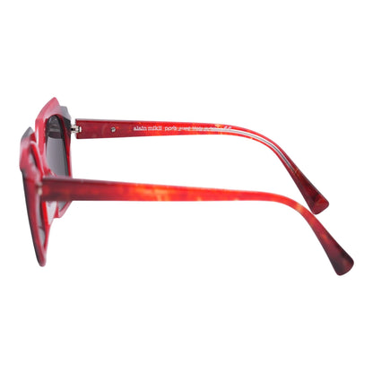 Red A03121 Geometric Sunglasses