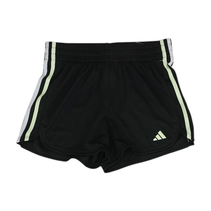 Black Solid Active Shorts