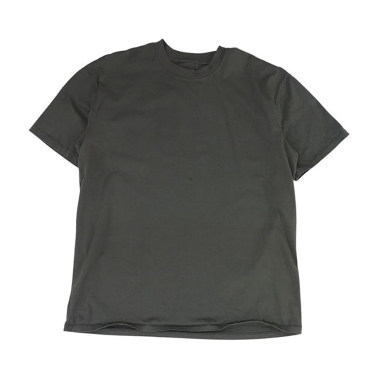 Gray Solid Crewneck T-Shirt