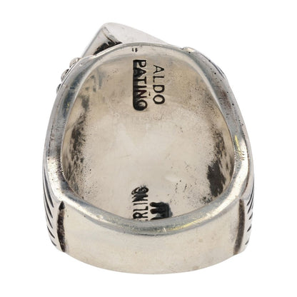 Sterling Silver Southwestern Bear Claw Signet Ring