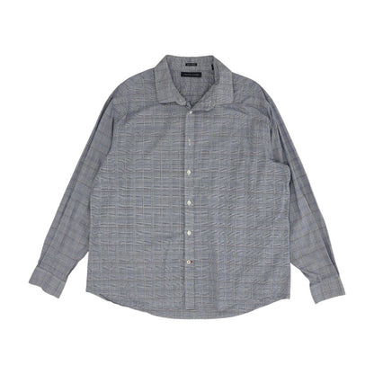 Blue Plaid Long Sleeve Button Down