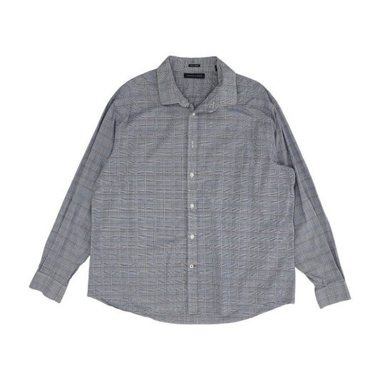 Blue Plaid Long Sleeve Button Down