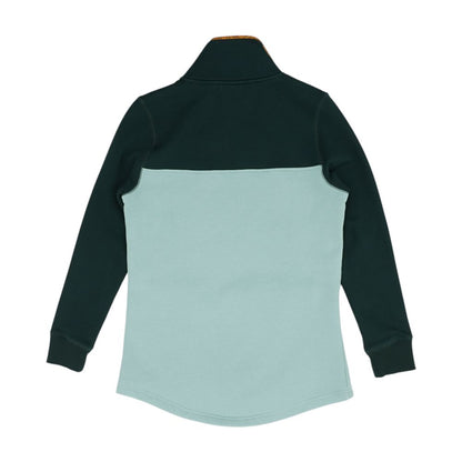 Green Color Block Pullover