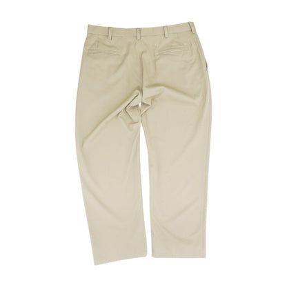 Tan Solid Dress Pants