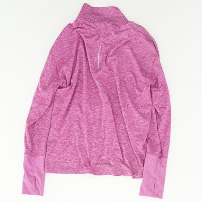 Purple Solid Active Pullover