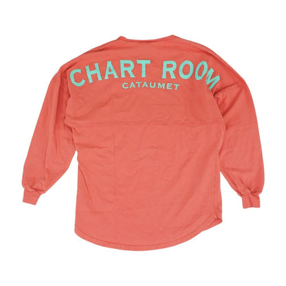 Coral Graphic V Neck T-Shirt