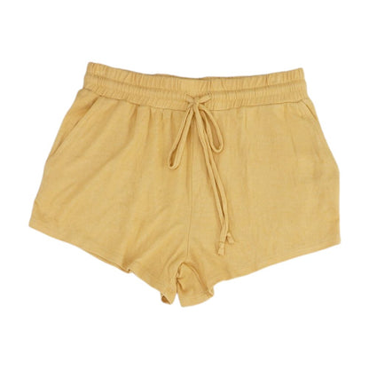 Yellow Active Shorts