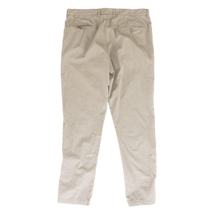 Gray Solid Khaki Pants