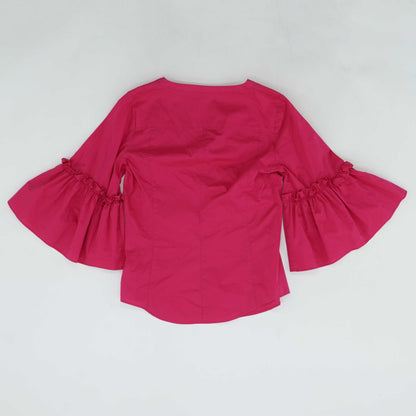 Pink Solid 3/4 Sleeve Blouse