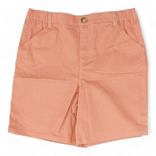 Coral Solid Chino Shorts