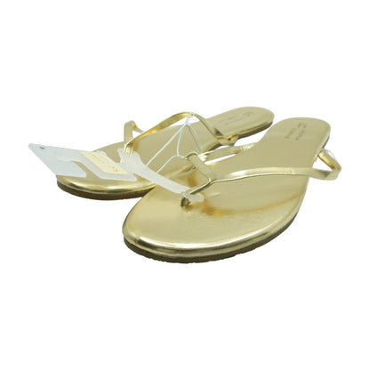 Gold Flip Flop Sandals