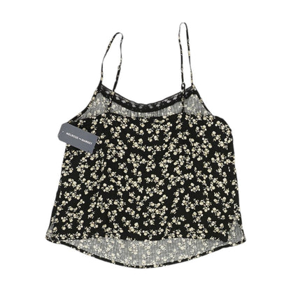 Black Floral Tank Knit Top