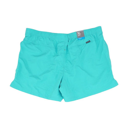 Turquoise Solid Active Shorts
