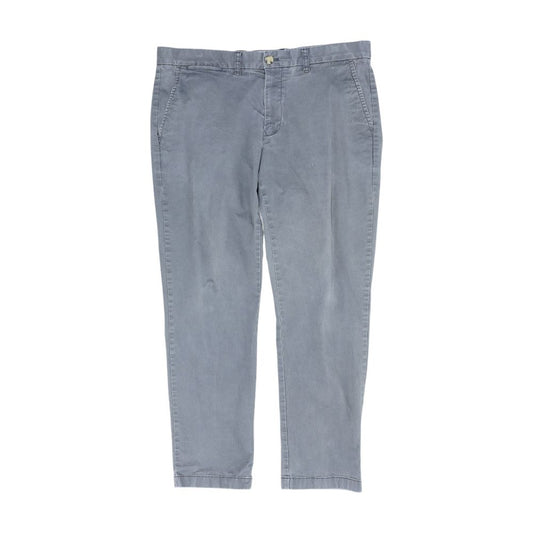 Gray Solid Chino Pants