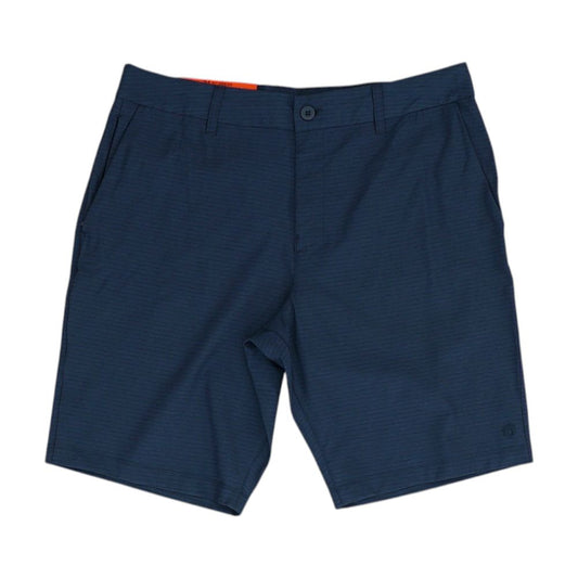 Navy Striped Active Shorts