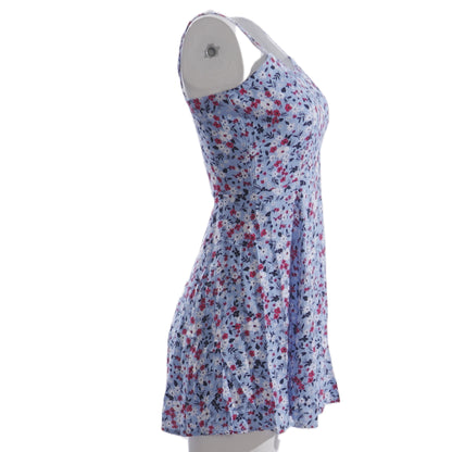 Blue Floral Mini Dress