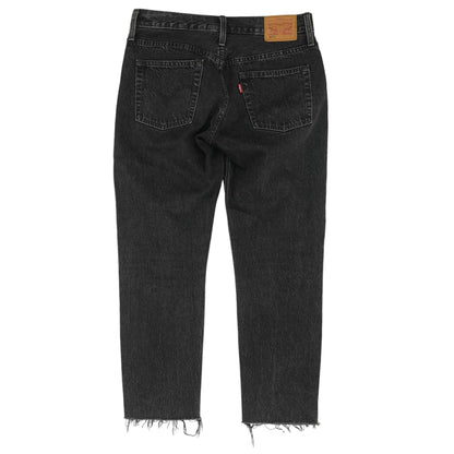 501 Black Solid Regular Jeans