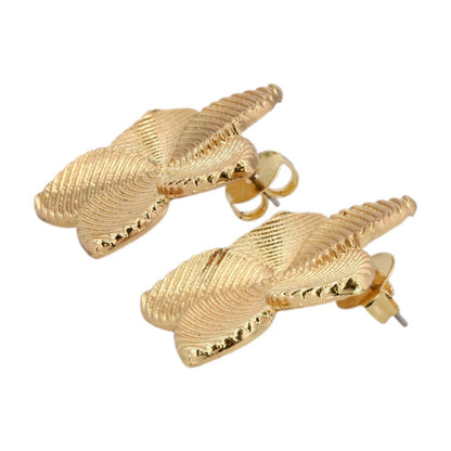 Gold Plated Palesa Flower Stud Earrings