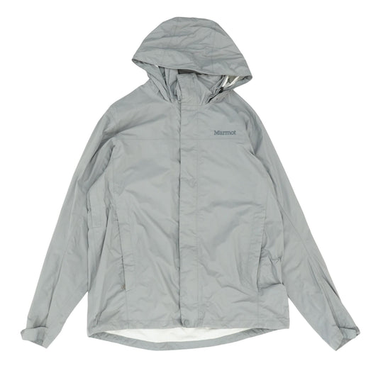 Gray Solid Rain Jacket