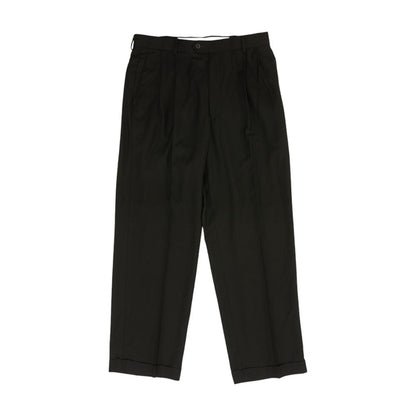 Black Solid Dress Pants