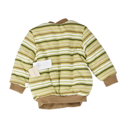 Green Striped Jacket