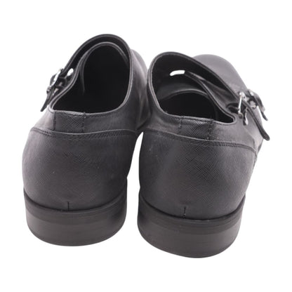 Black Leather Monk Strap Dress Shoes