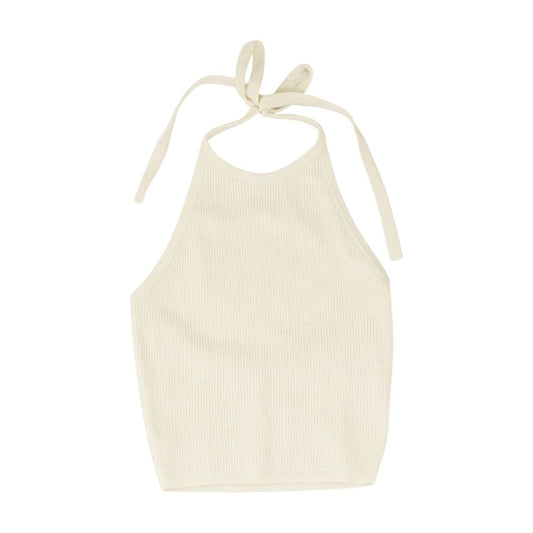 Ivory Cropped Knit Top