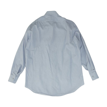Blue Geometric Long Sleeve Button Down