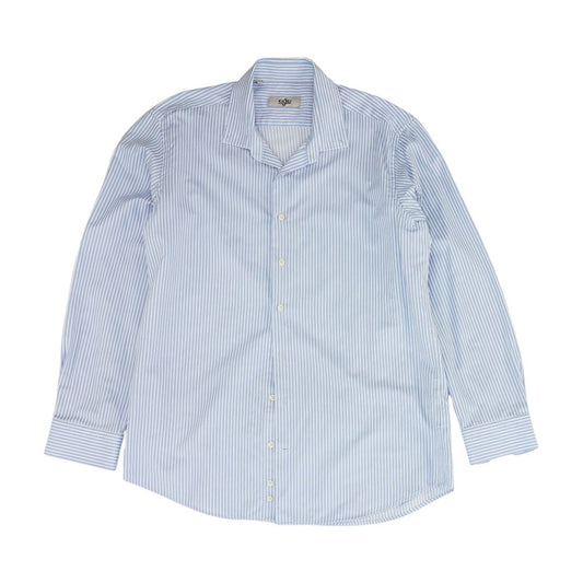 Blue Striped Long Sleeve Button Down