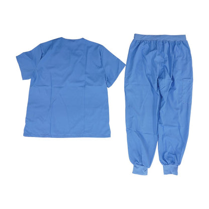 Blue Scrub Top and Pant Set