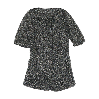 Black Floral Romper