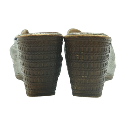 Silver Wedged Sandals