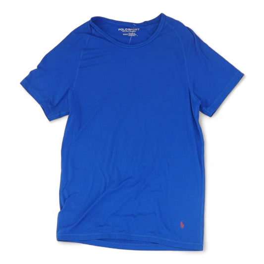 Blue Solid Active T-Shirt
