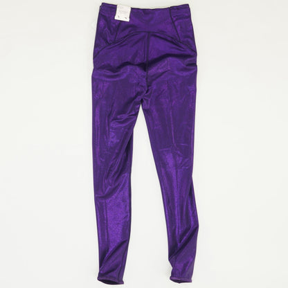 Purple Solid Leggings