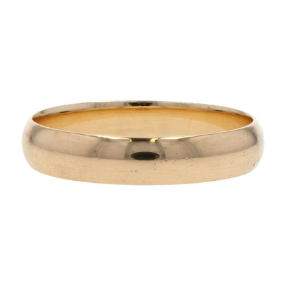 14K Gold Half Round Band