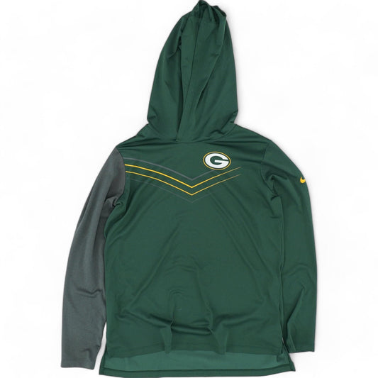 Green Color Block Green Bay Packers Hoodie Pullover