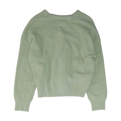 Green Cardigan Sweater