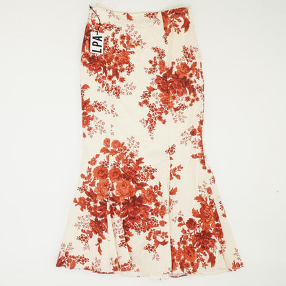 Ivory Floral Active Skirt