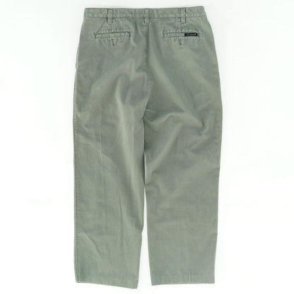 Vintage Straight-Fit Gray Chino Pants