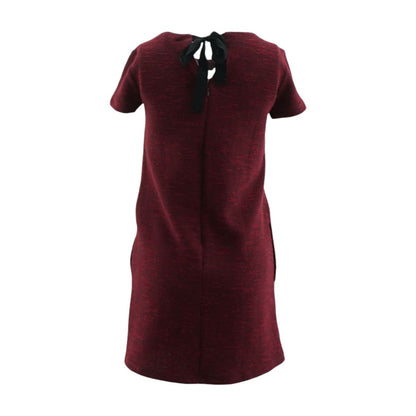 Red Solid Mini Dress