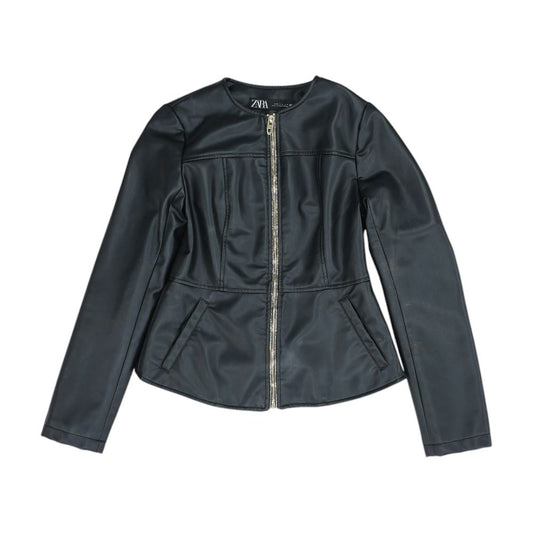 Black Faux Leather Jacket