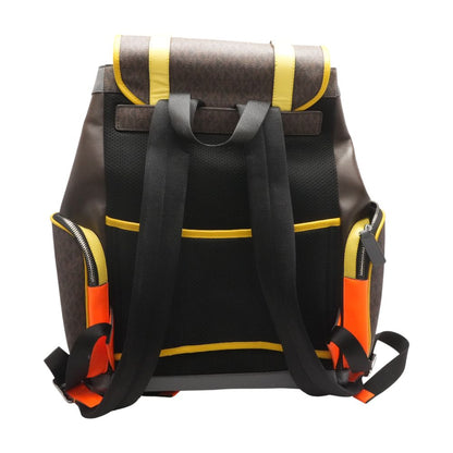 Cooper Logo and Color Block Faux Leather Backpack