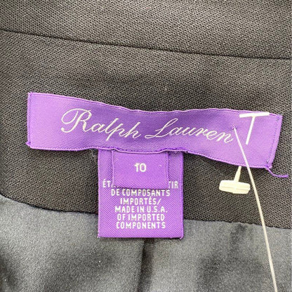 Black Solid Double Breasted Blazer