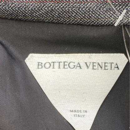 Gray Striped Wool Chevron Sport Coat