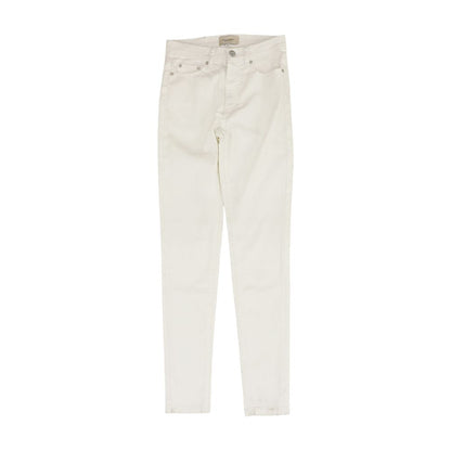 White High Rise Skinny Leg Jeans